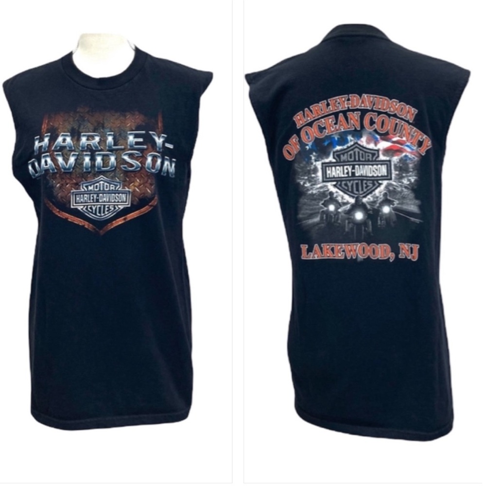 HARLEY-DAVIDSON Men’s/Unisex Black Muscle Tank Top Size Medium